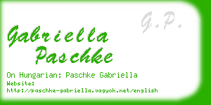 gabriella paschke business card